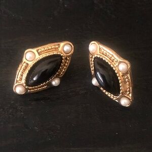 Ornate Gold Stud Earrings